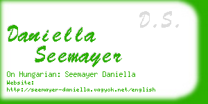 daniella seemayer business card